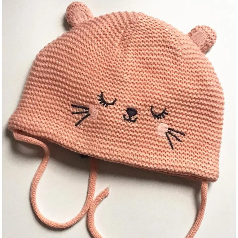 animal face kids beanie