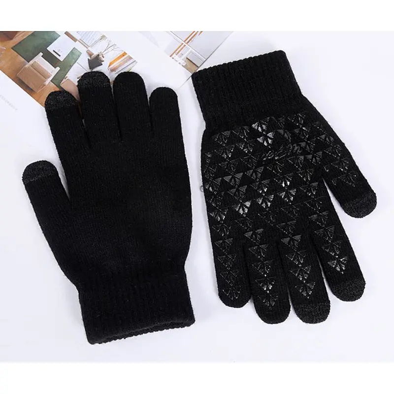 knit man gloves touch screen