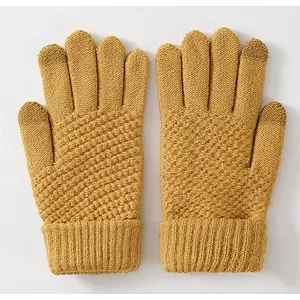 knit man glove touch screen
