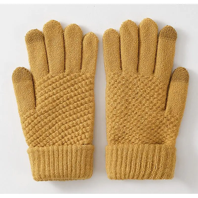 knit man glove touch screen