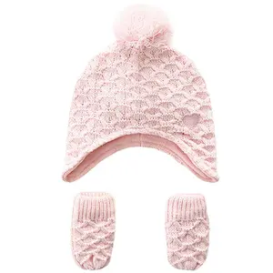 knit kids 2 pk beanie glove