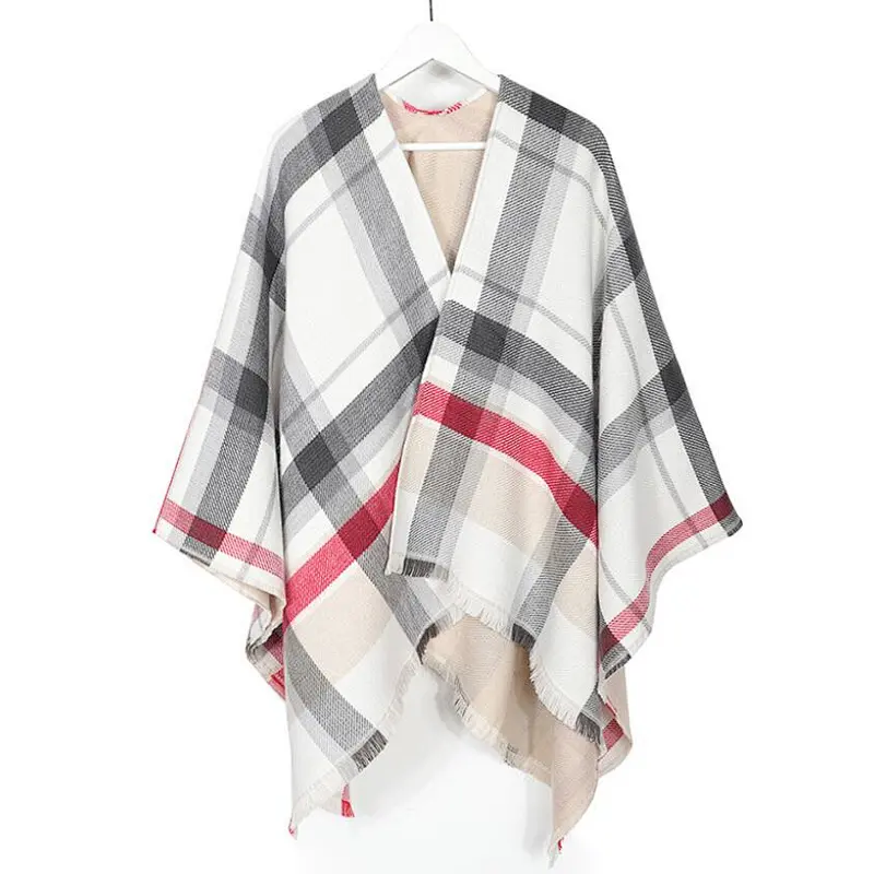 double print ladies poncho