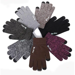 knit man gloves touch screen