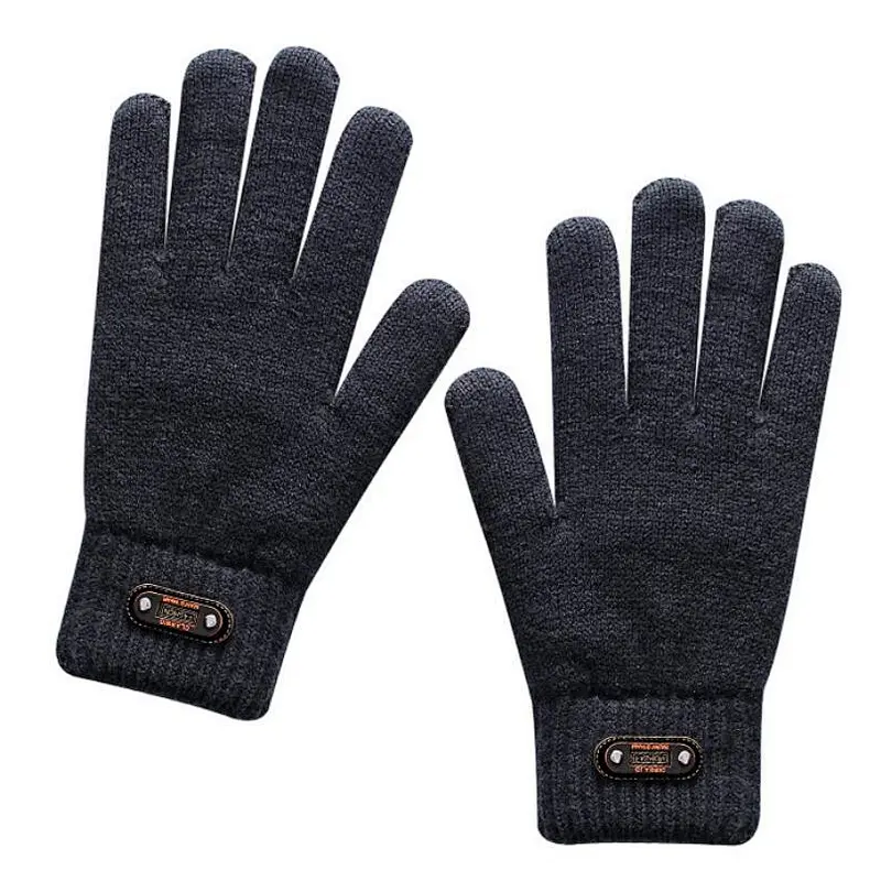 knit man gloves touch screen