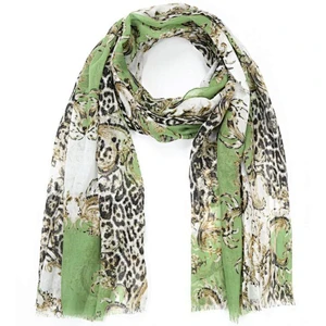 chain Leo print ladies scarf