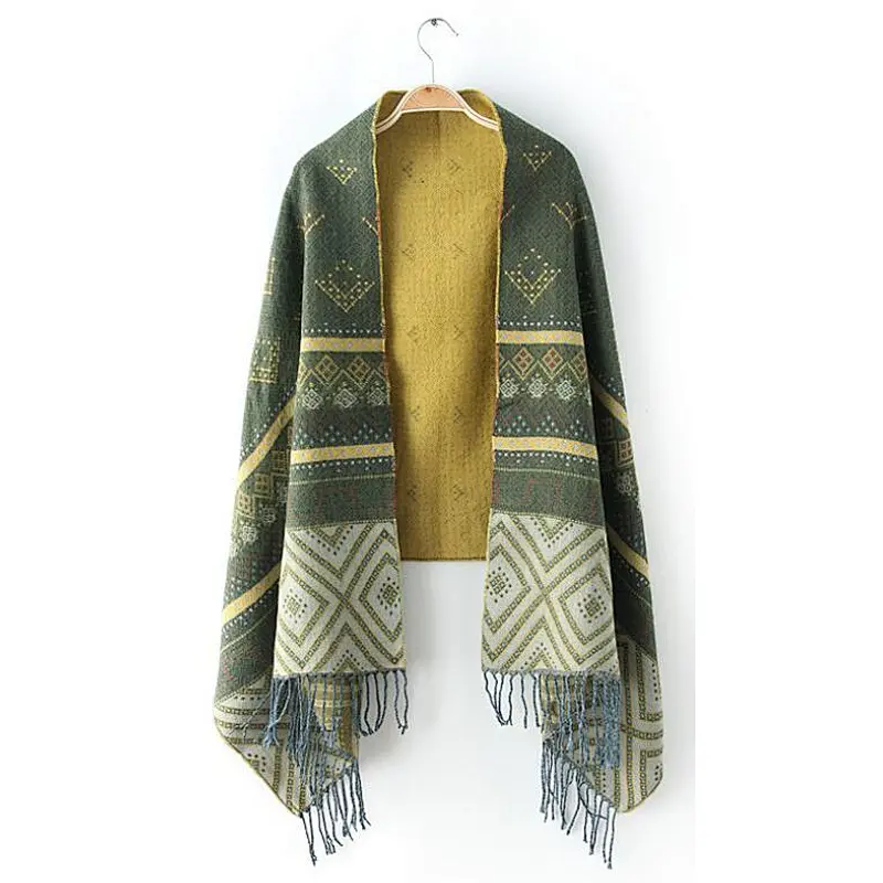 knit scarf jacquard scarf