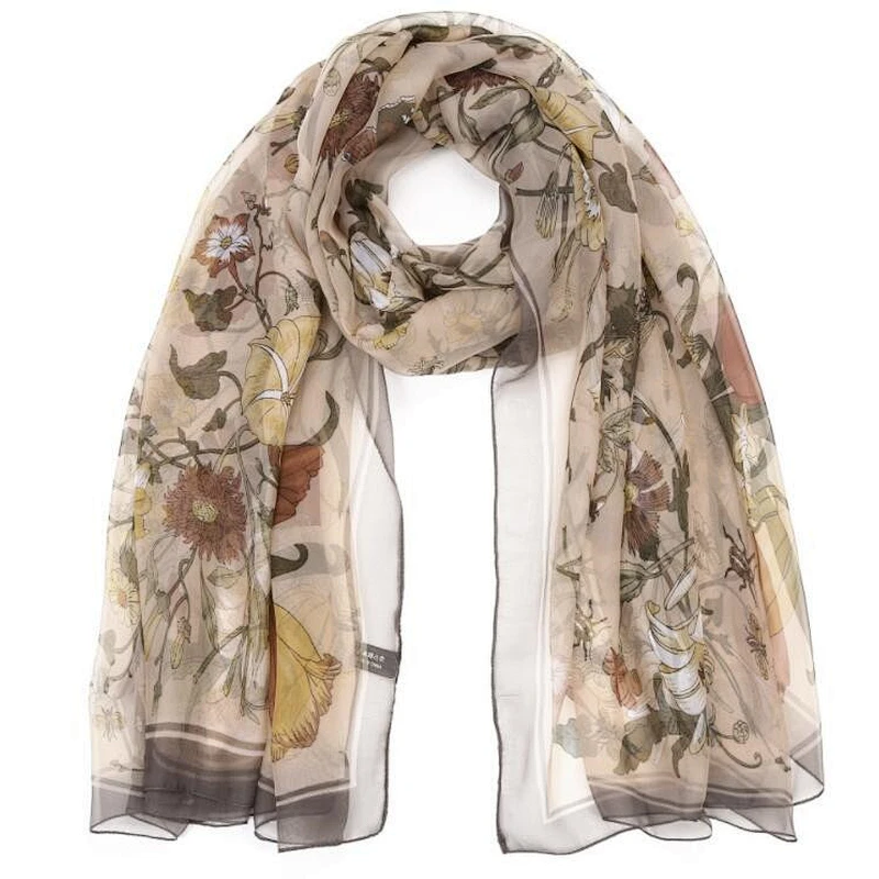 flower print scarf