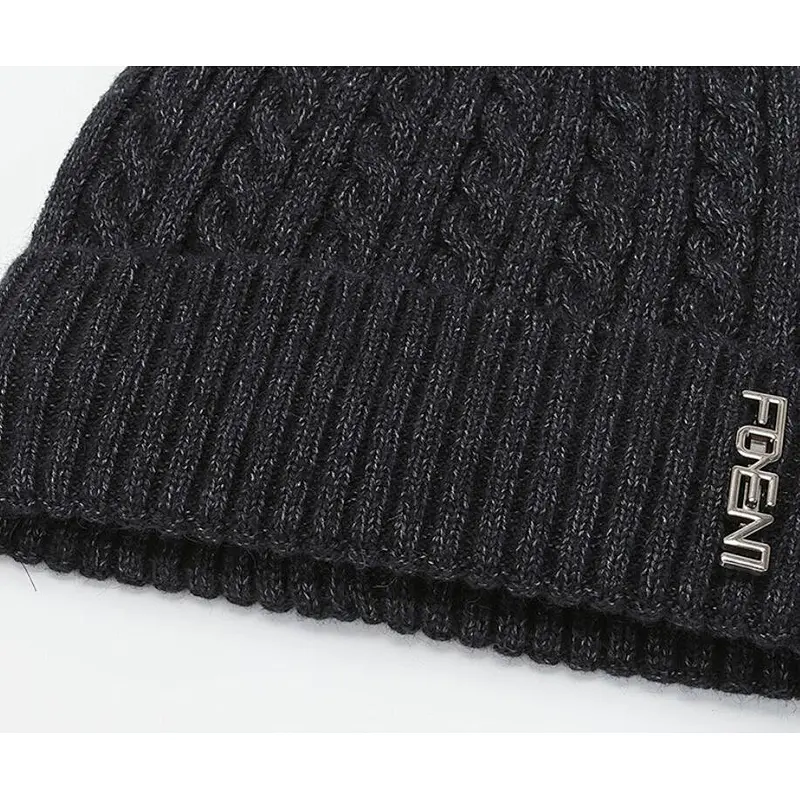 knit beanie cable
