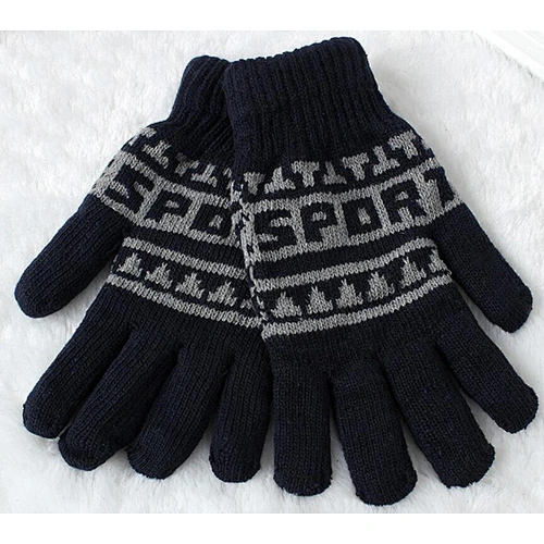 knit man gloves sport touch screen