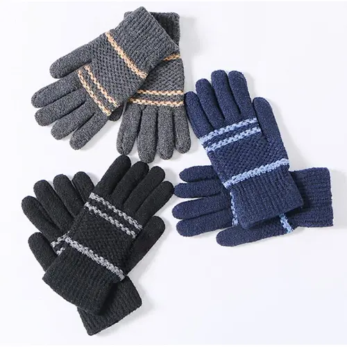 knit man gloves touch screen