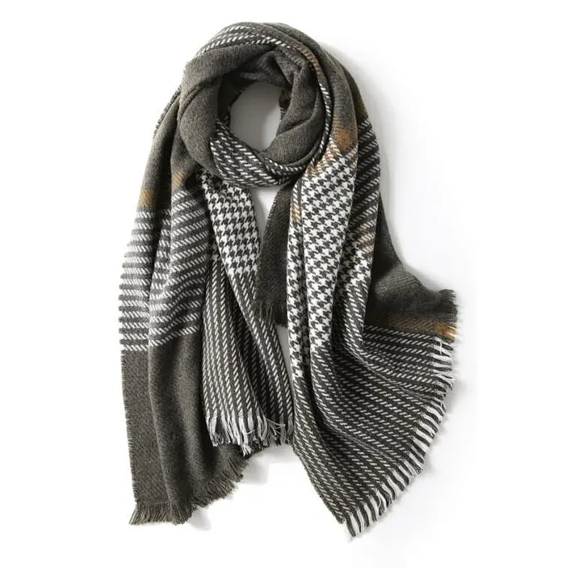 check pattern scarf simple fashion
