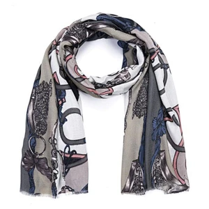 chain print ladies fashion scarf