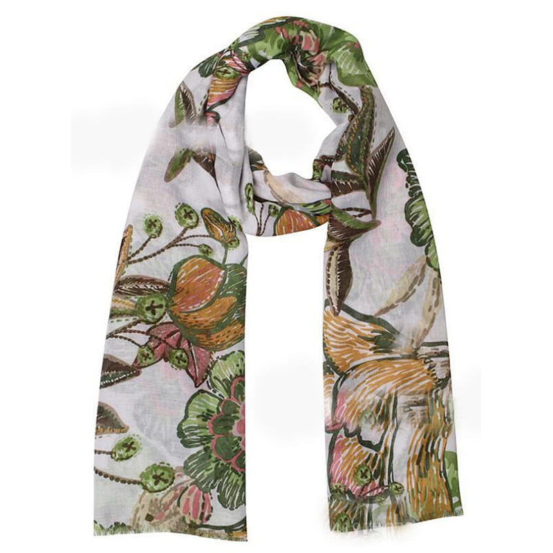 ladies flower scarf