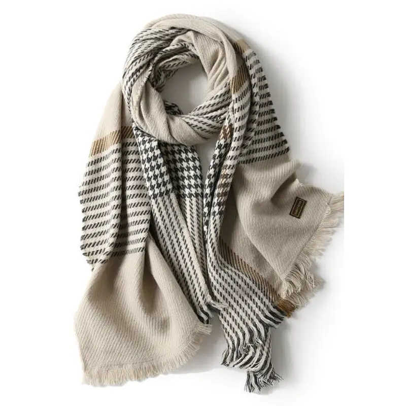 check pattern scarf simple fashion