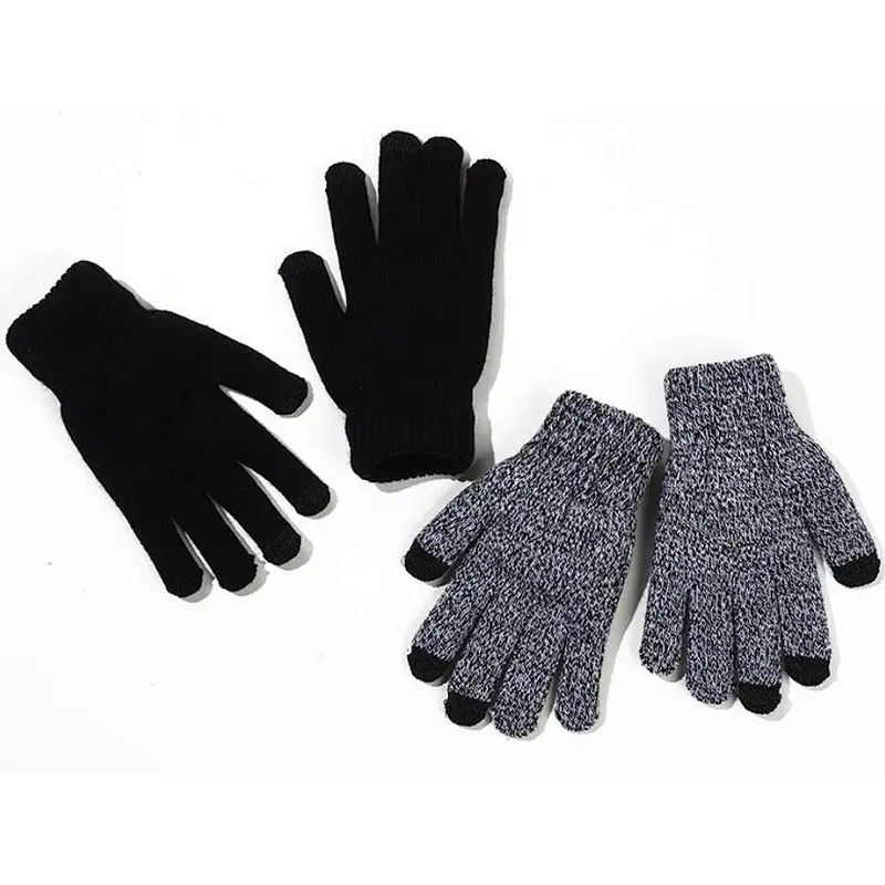 knit man gloves touch screen