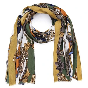 chain print ladies fashion scarf