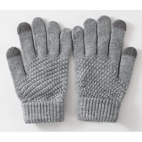 knit man glove touch screen