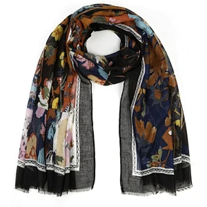 flower print scarf