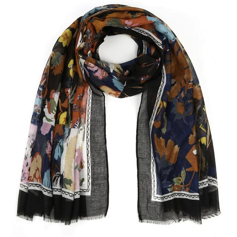 flower print scarf