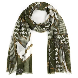houndstooth chain print ladies scarf