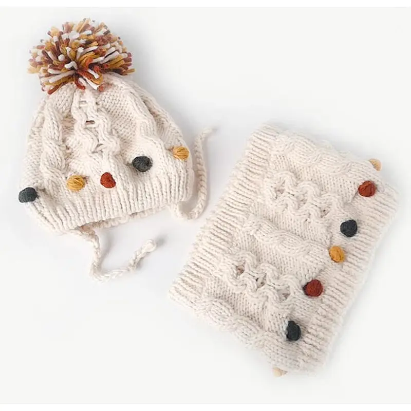 knit kids 2 pk beanie scarf
