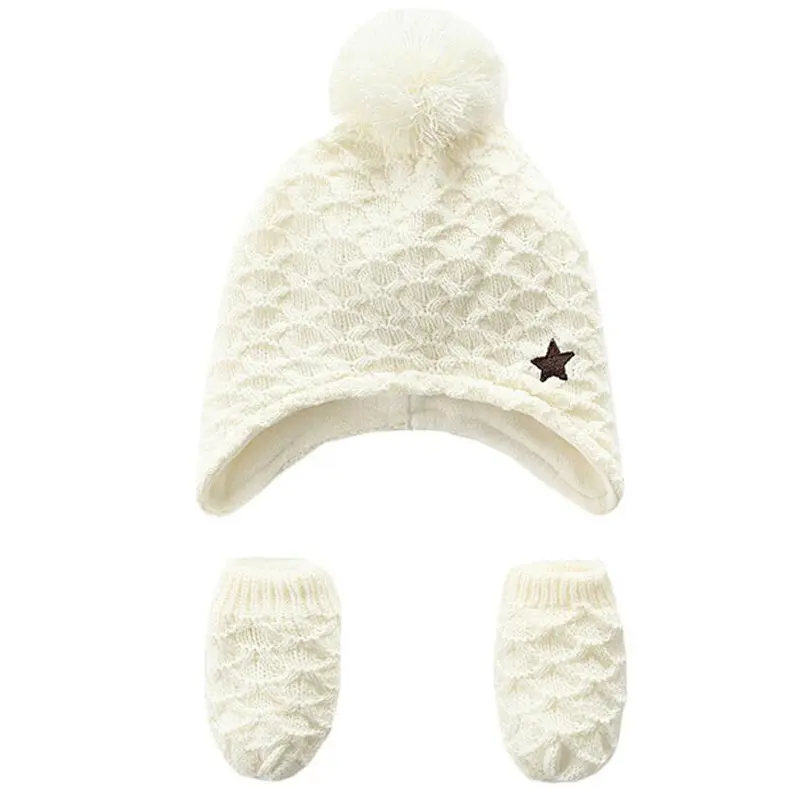 knit kids 2 pk beanie glove