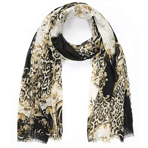 chain Leo print ladies scarf