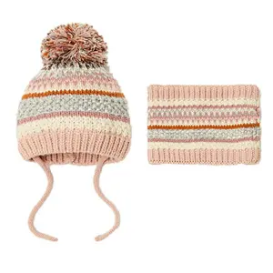 knit kids 2 pk beanie snood scarf