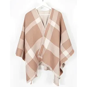 double print ladies poncho