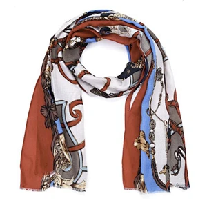 chain print ladies fashion scarf