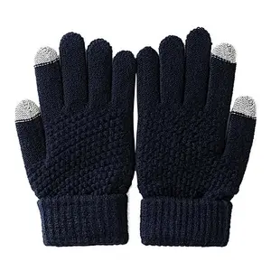 knit man glove touch screen