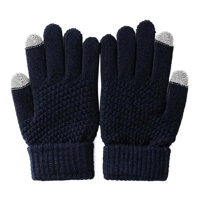 knit man glove touch screen