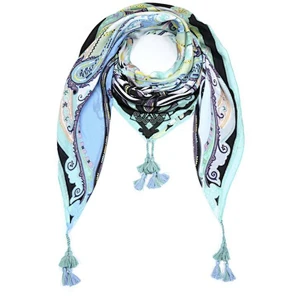 tassel chain print ladies scarf bandana