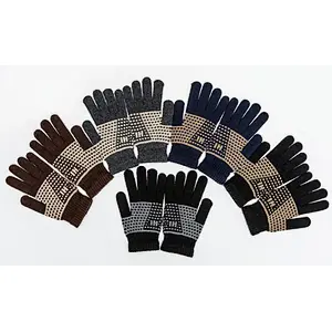 knit man gloves touch screen