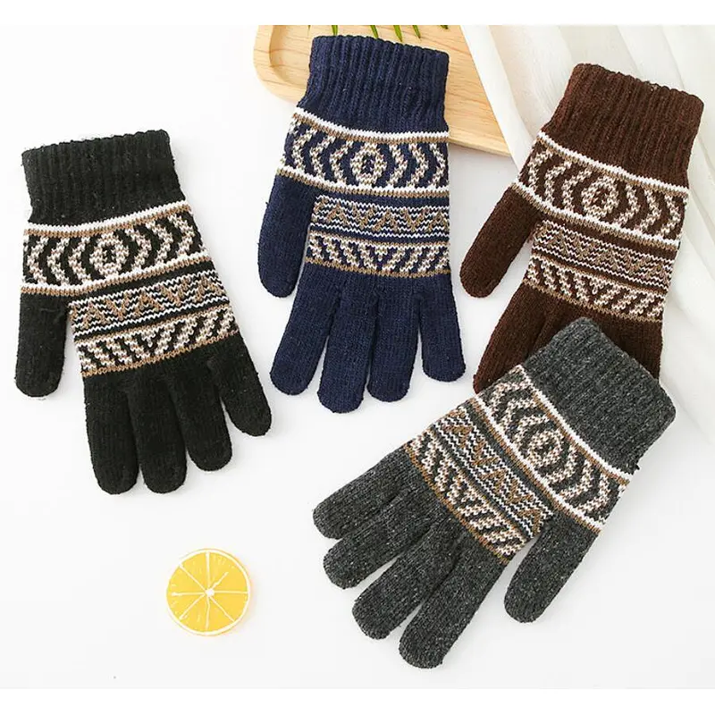 knit man gloves touch screen