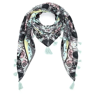 tassel chain print ladies scarf bandana