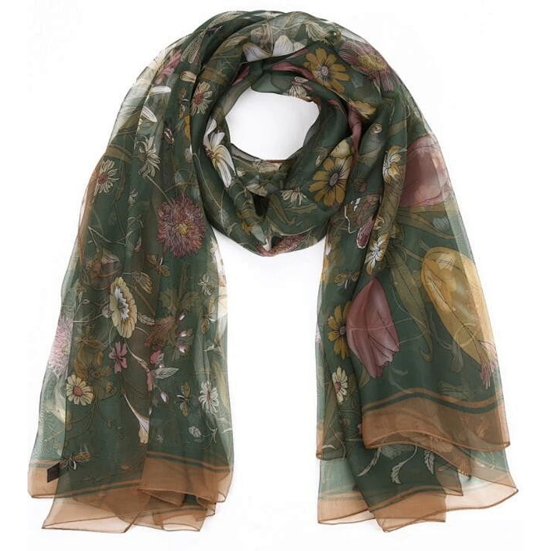 flower print scarf