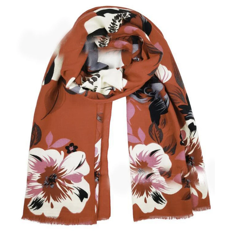 ladies flower scarf