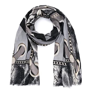 chain print ladies fashion scarf