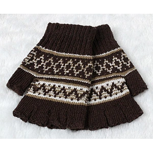 knit man gloves half finger