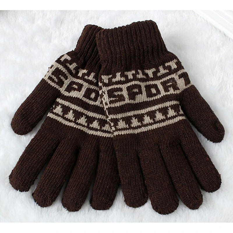 knit man gloves sport touch screen