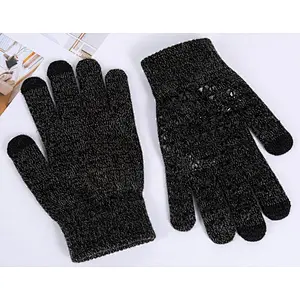 knit man gloves touch screen