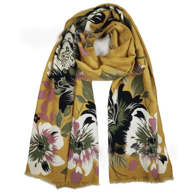 ladies flower scarf