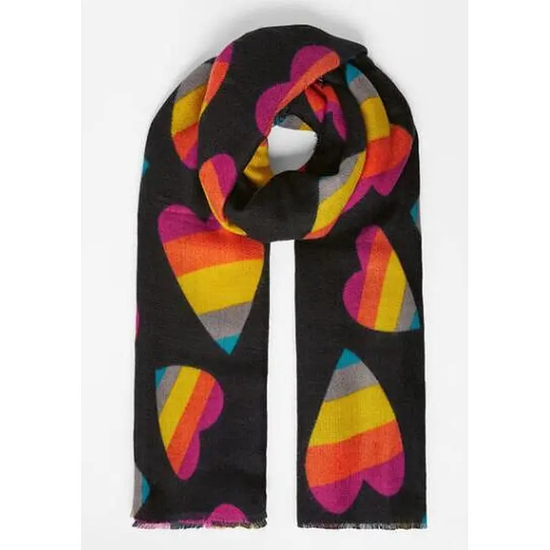 rainbow color scarf