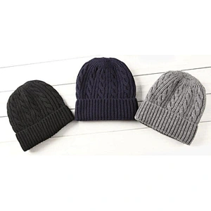 knit beanie cable