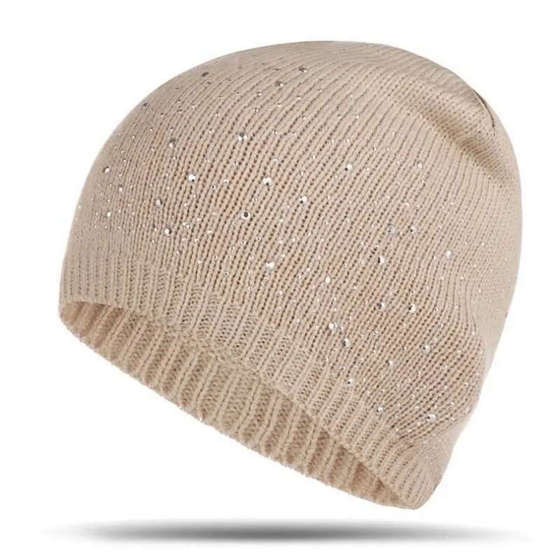 ladies beanie crystal