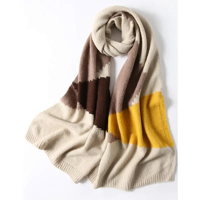 knit colors scarf