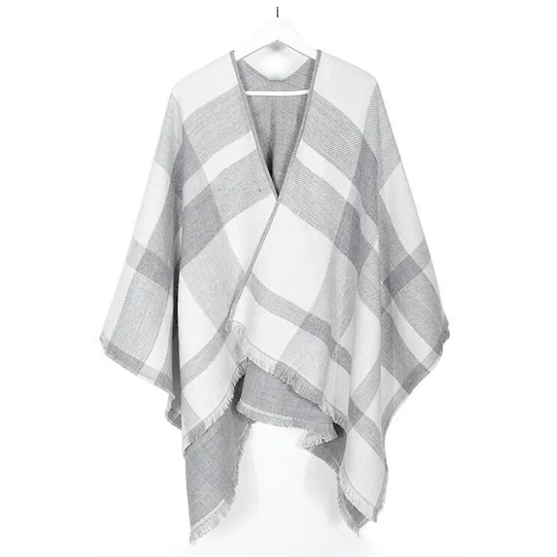 double print ladies poncho