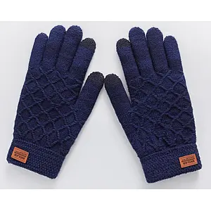 knit man gloves touch screen