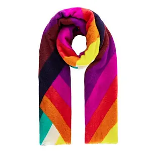 rainbow color scarf